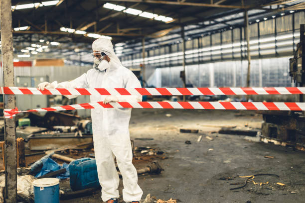 Professional Biohazard Cleanup technician working in Clinton, PA